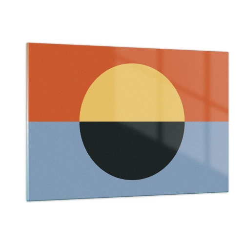 Quadro em vidro - Composição do calor e do frio - 120x80 cm