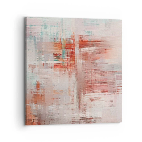 Quadro em tela - Nebuloso. Mas rosa - 70x70 cm