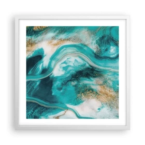 Pôster em moldura branca - Rio do Ouro - 50x50 cm