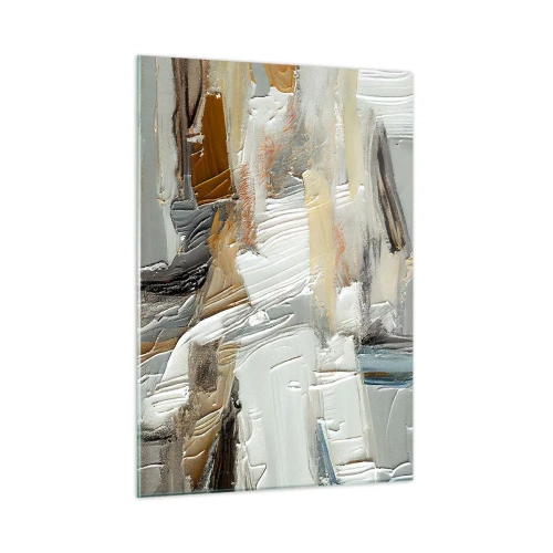 Quadro em vidro - Camadas coloridas - 50x70 cm