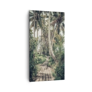 Quadro em tela - Beco das palmeiras - 55x100 cm