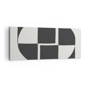 Quadro em tela - Antítese – síntese - 100x40 cm