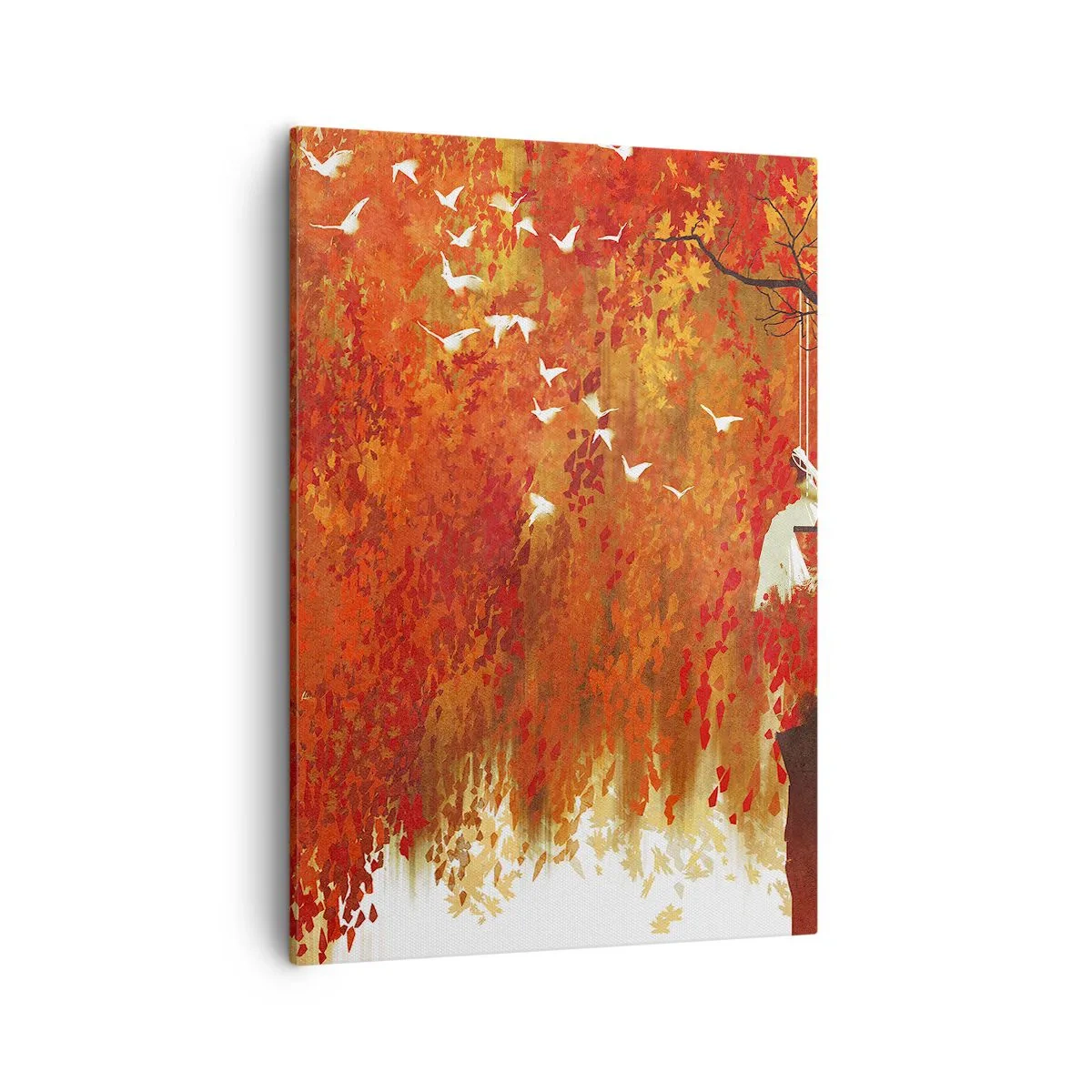 Quadro em tela - Será que vai voar com eles? - 50x70 cm