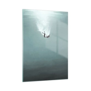 Quadro em vidro - Nos braços do oceano - 50x70 cm