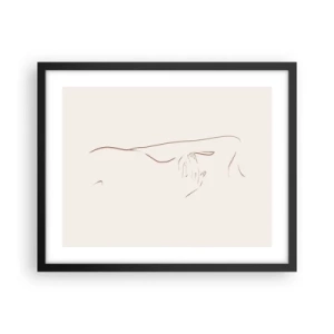 Pôster com moldura preta - A forma do desejo - 50x40 cm