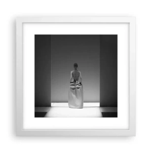 Pôster em moldura branca - Simplicidade refinada - 30x30 cm