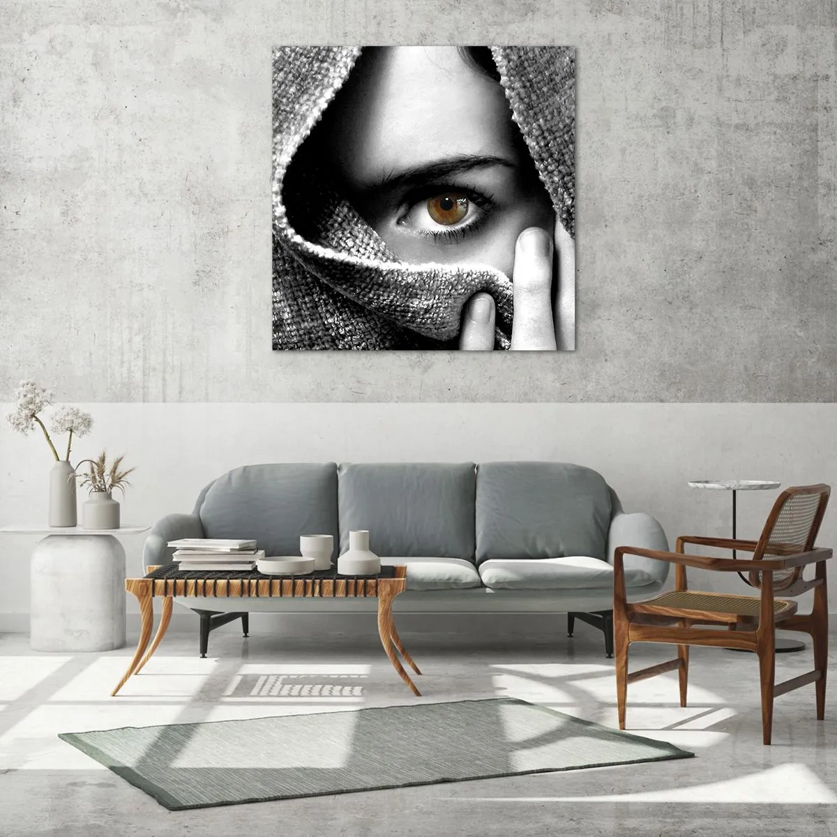 Quadro em vidro - Descubra o mistério - 40x40 cm