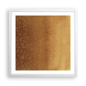 Pôster em moldura branca - O nascimento da luz - 50x50 cm
