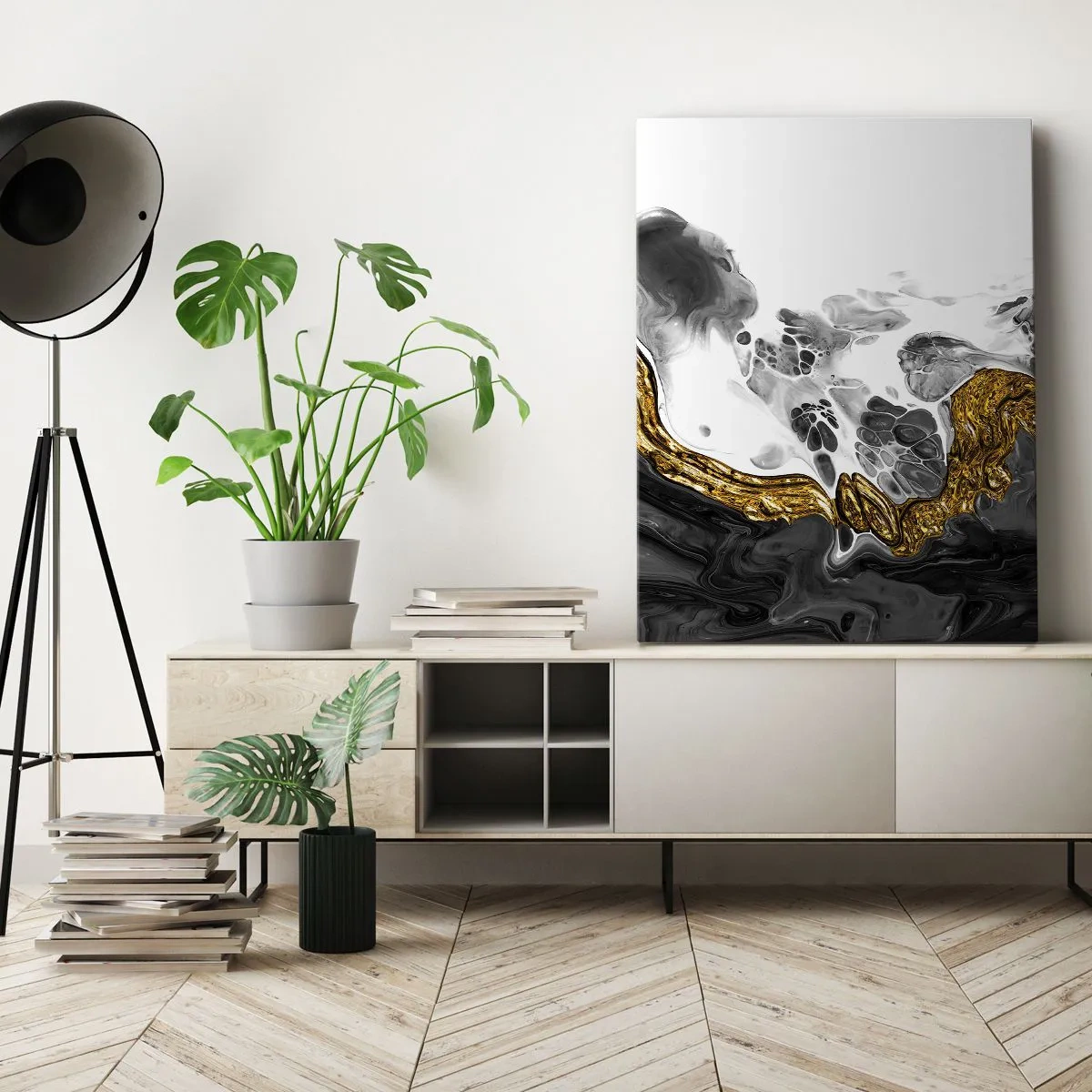 Quadro em tela - Composição orgânica - 50x70 cm