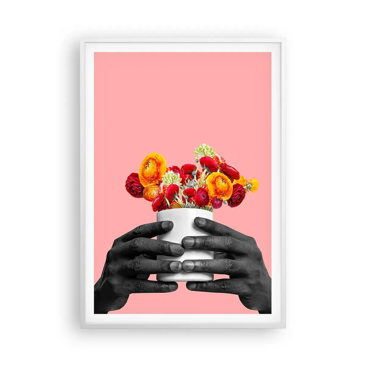 Pôster em moldura branca - A apoteose da vida - 70x100 cm