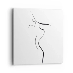 Quadro em tela - Elusiva como uma onda - 40x40 cm