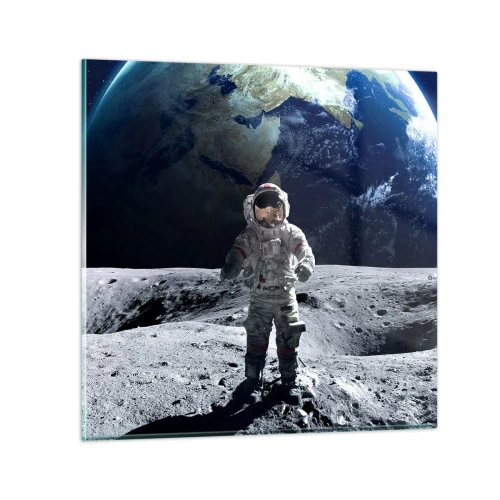 Quadro em vidro - Saudações da Lua - 30x30 cm