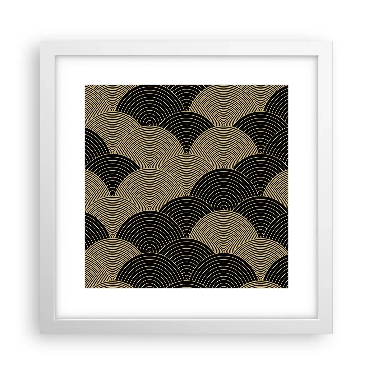 Pôster em moldura branca - Unidade na multiplicidade - 30x30 cm