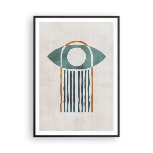 Pôster com moldura preta - Sinais e rituais - 70x100 cm