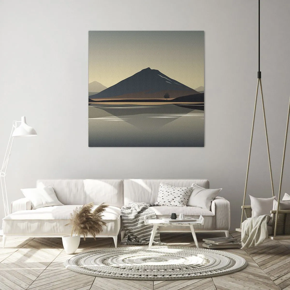 Quadro em tela - Reflexo de espelho - 40x40 cm