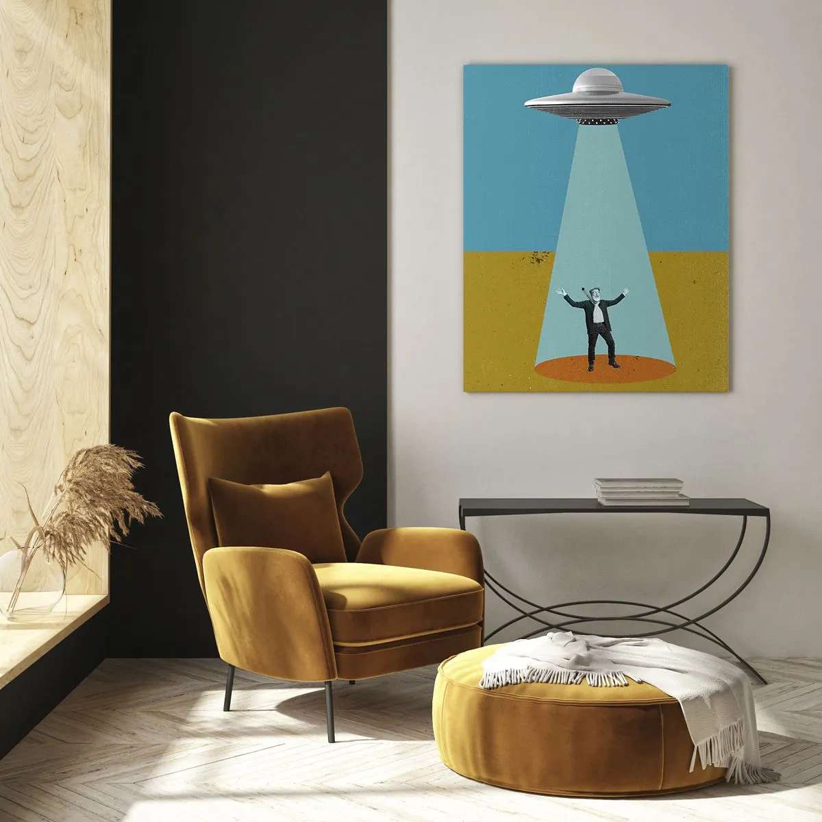 Quadro em vidro - Encontro próximo - 50x70 cm