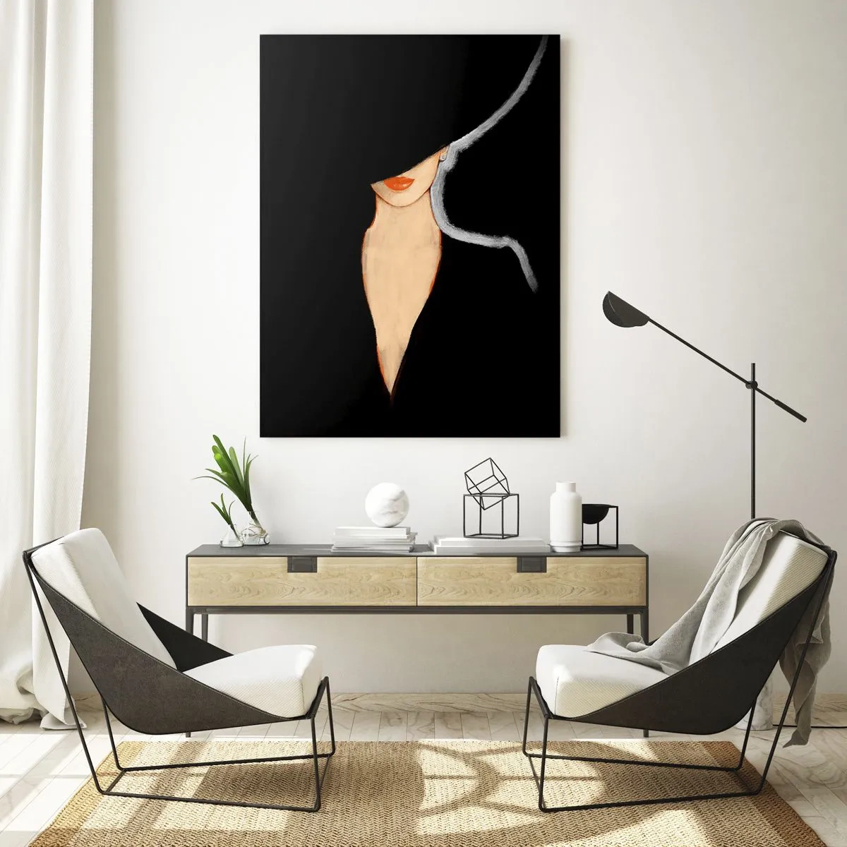 Quadro em vidro - Elegância e estilo - 50x70 cm