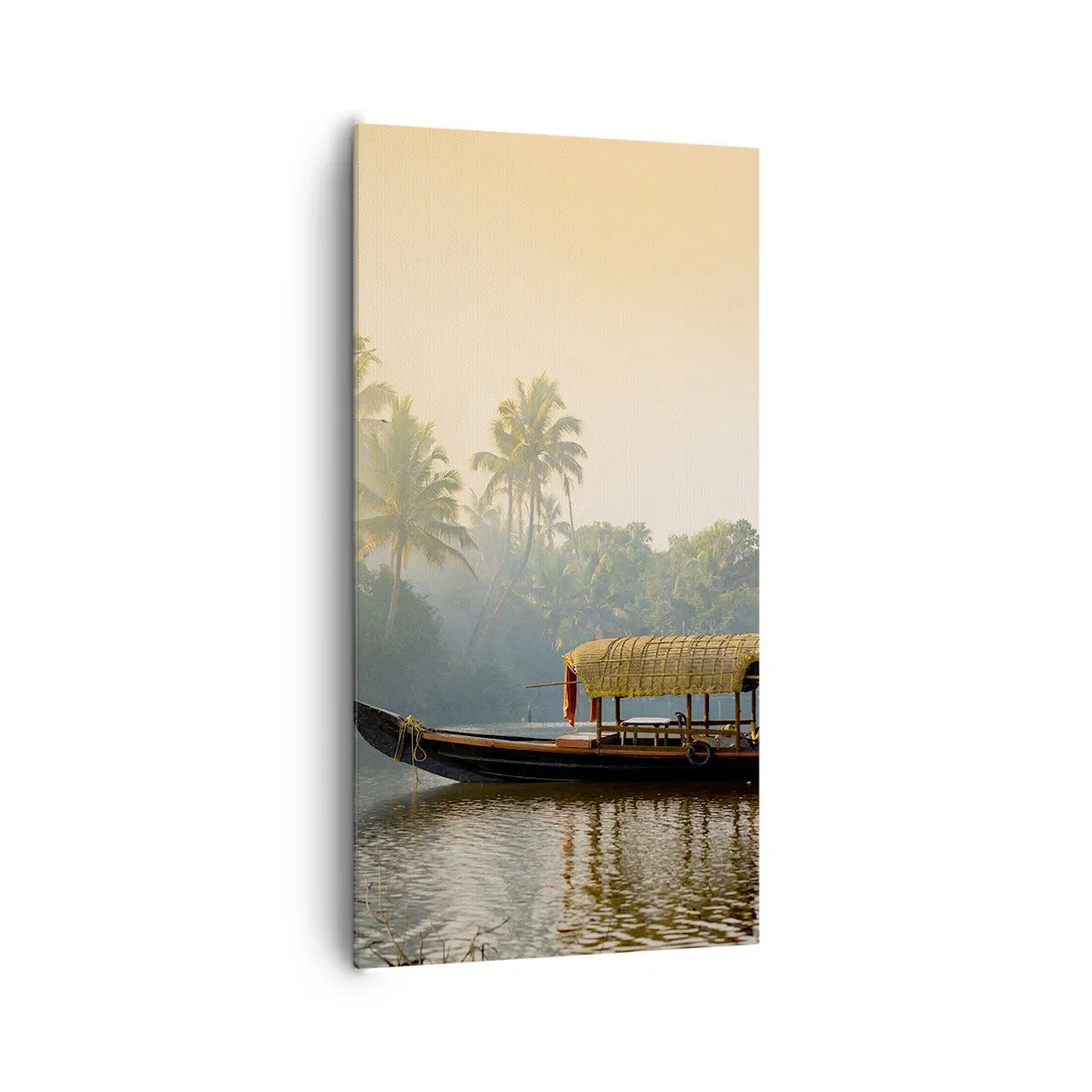 Quadro em tela - Casa no rio - 65x120 cm