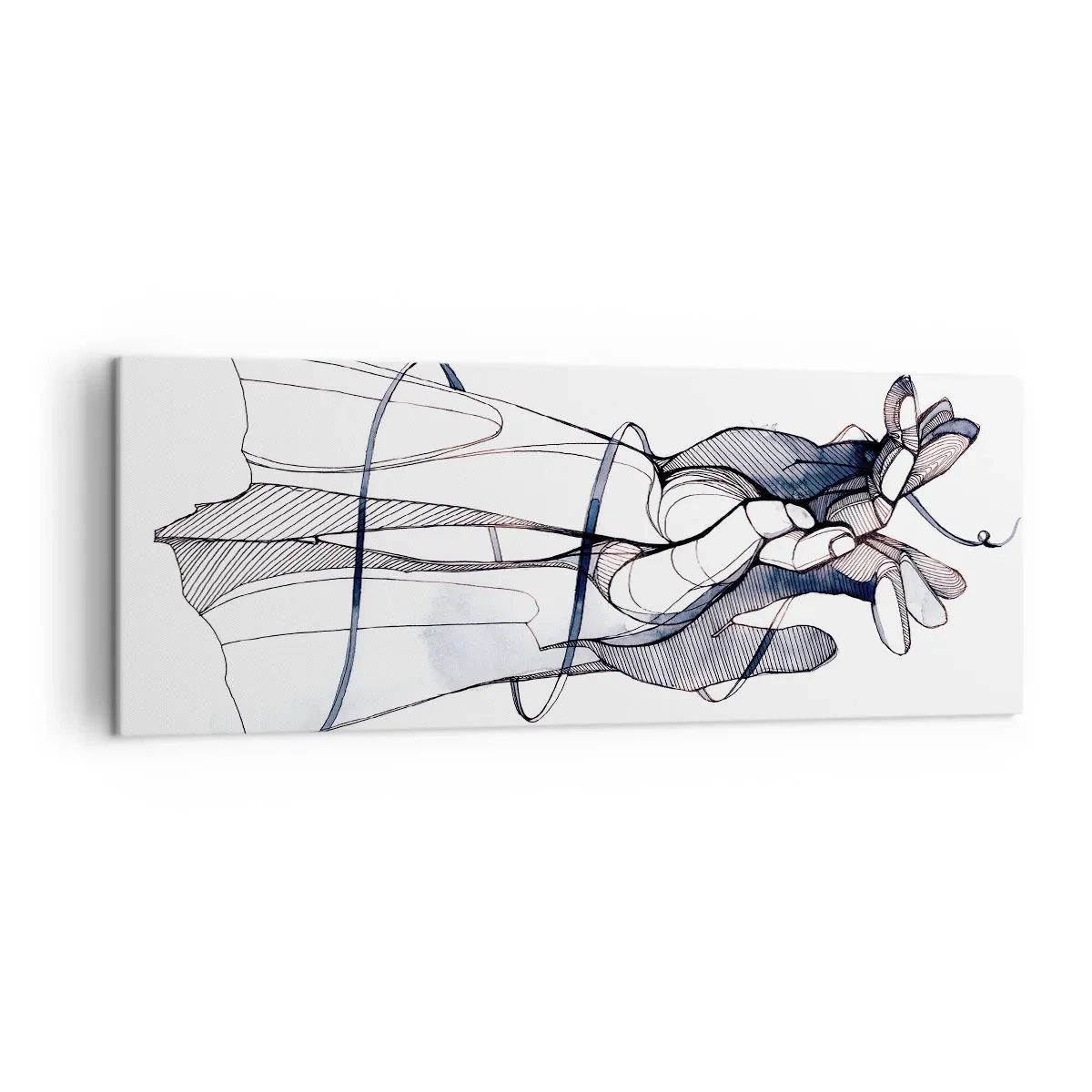 Quadro em tela - Estudo do toque - 140x50 cm