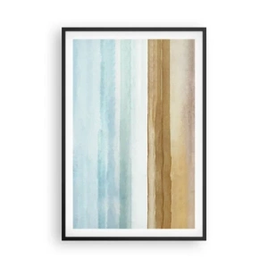 Pôster com moldura preta - Serenidade - 61x91 cm