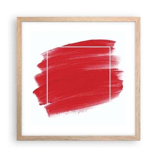 Pôster com moldura de carvalho claro - Fora do quadro - 40x40 cm