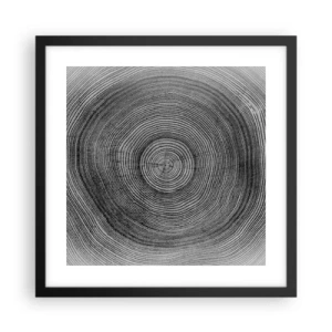 Pôster com moldura preta - Sinal dos tempos - 40x40 cm