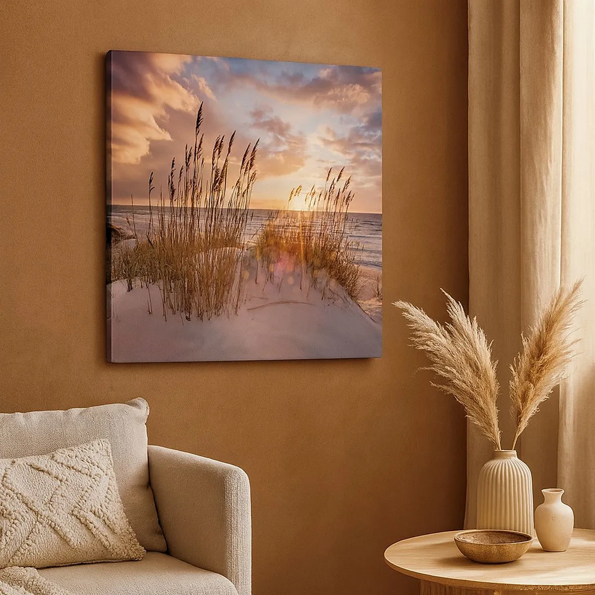 Quadro em tela - Adeus ao sol e ao vento - 30x30 cm