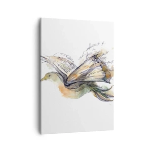 Quadro em tela - Nas asas da poesia - 50x70 cm