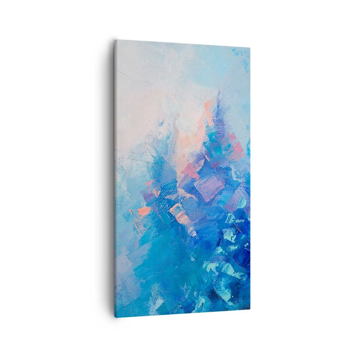Quadro em tela - Abstração de inverno - 55x100 cm