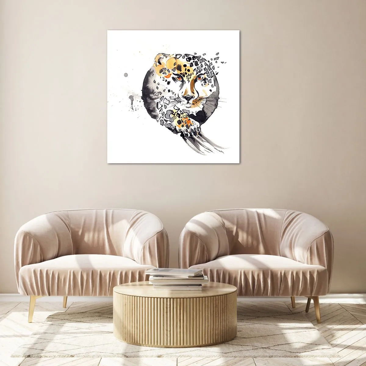 Quadro em vidro - Beleza predatória - 70x70 cm