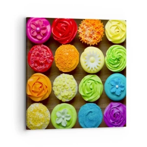 Quadro em tela - Todos diferentes - todos deliciosos - 70x70 cm