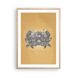 Pôster com moldura de carvalho claro - Contos do Sr. Caranguejo - 50x70 cm