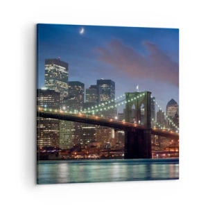 Quadro em tela - Noite brilhante - 50x50 cm