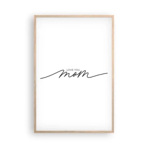 Pôster com moldura de carvalho claro - Uma grande emoção - 61x91 cm