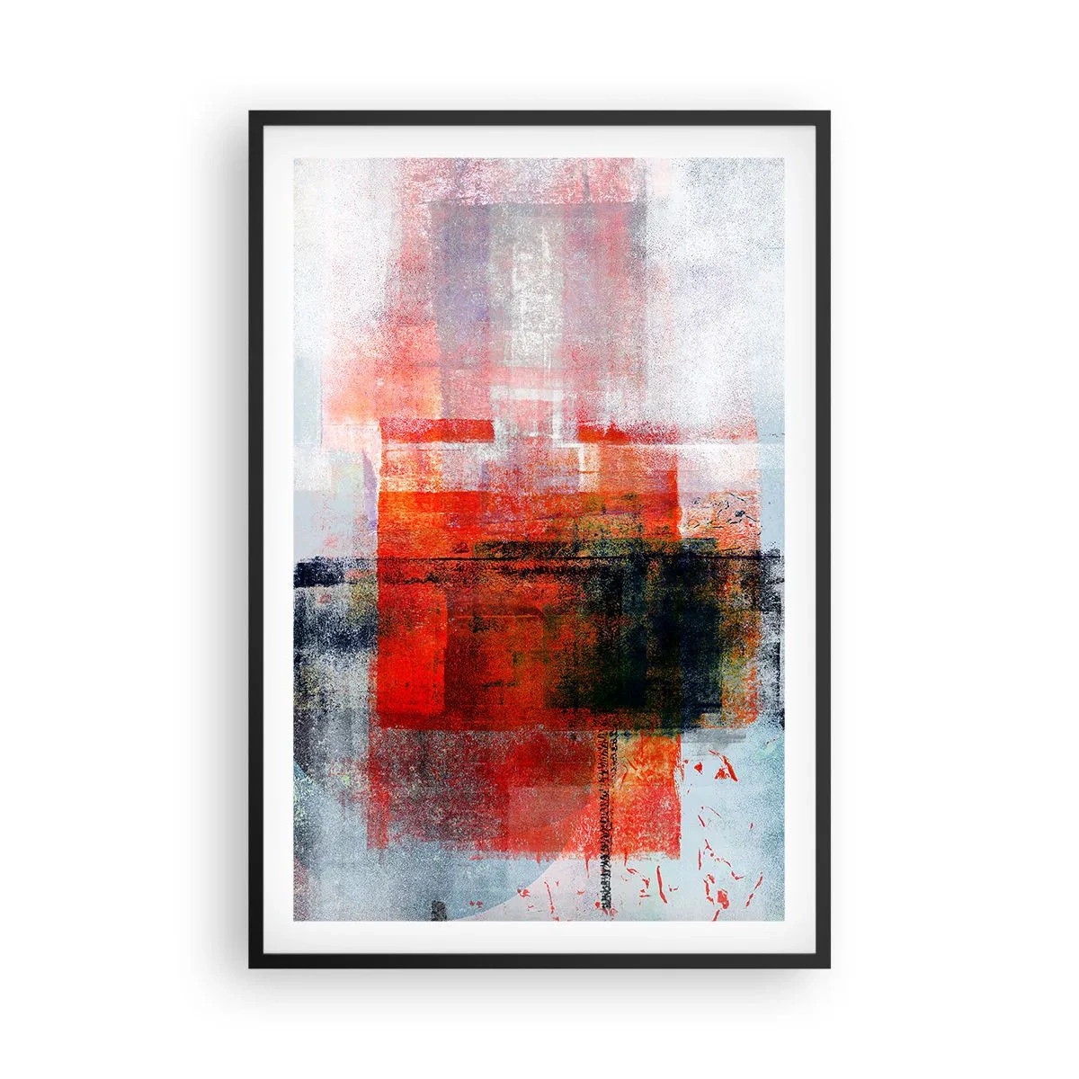Pôster com moldura preta - A composição brilha - 61x91 cm