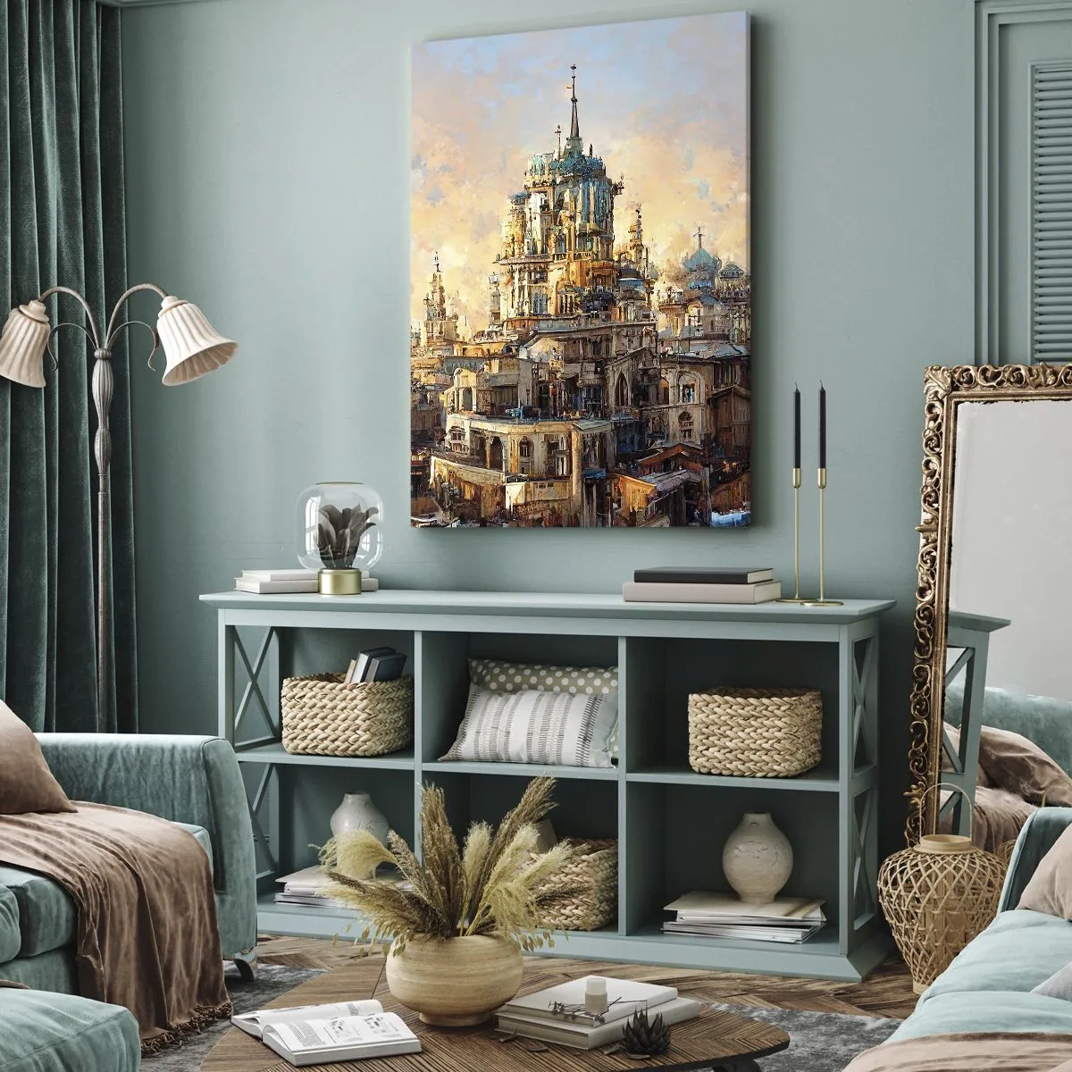 Quadro em tela - Cidade das cidades - 55x100 cm
