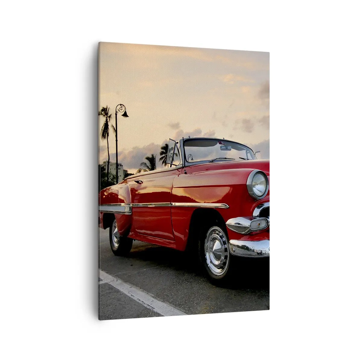 Quadro em tela - Calor vermelho dos trópicos - 70x100 cm