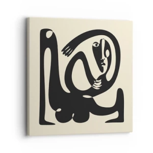 Quadro em tela - Quase Picasso - 30x30 cm