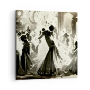 Quadro em tela - O grande baile de máscaras - 50x50 cm