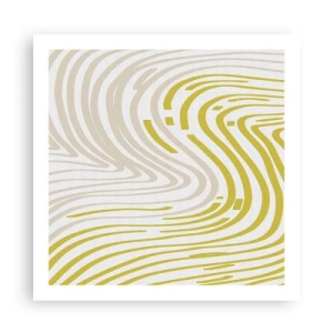 Pôster - Uma composição com uma curvatura suave - 60x60 cm