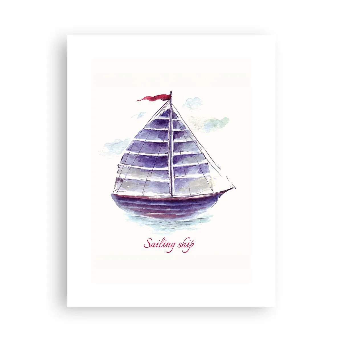 Pôster - Cheio de velas e águas calmas - 30x40 cm