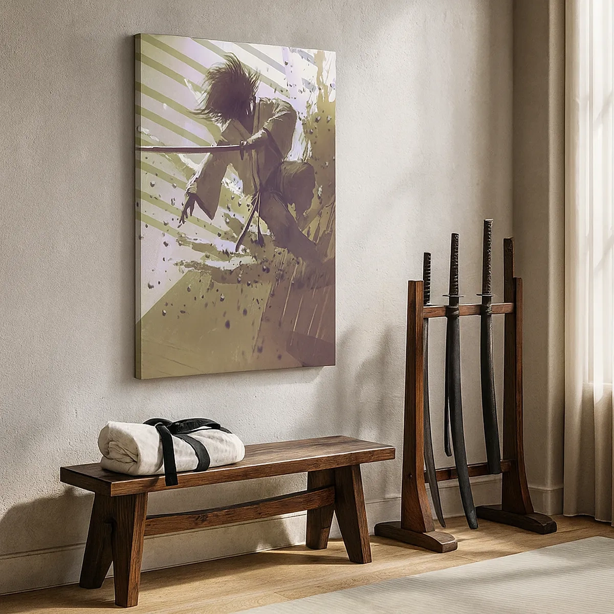 Quadro em tela - Você também pode ser um samurai - 50x70 cm