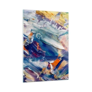 Quadro em vidro - Confusão de cores - 50x70 cm