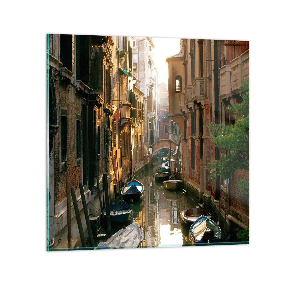Quadro em vidro - Em um beco veneziano - 30x30 cm
