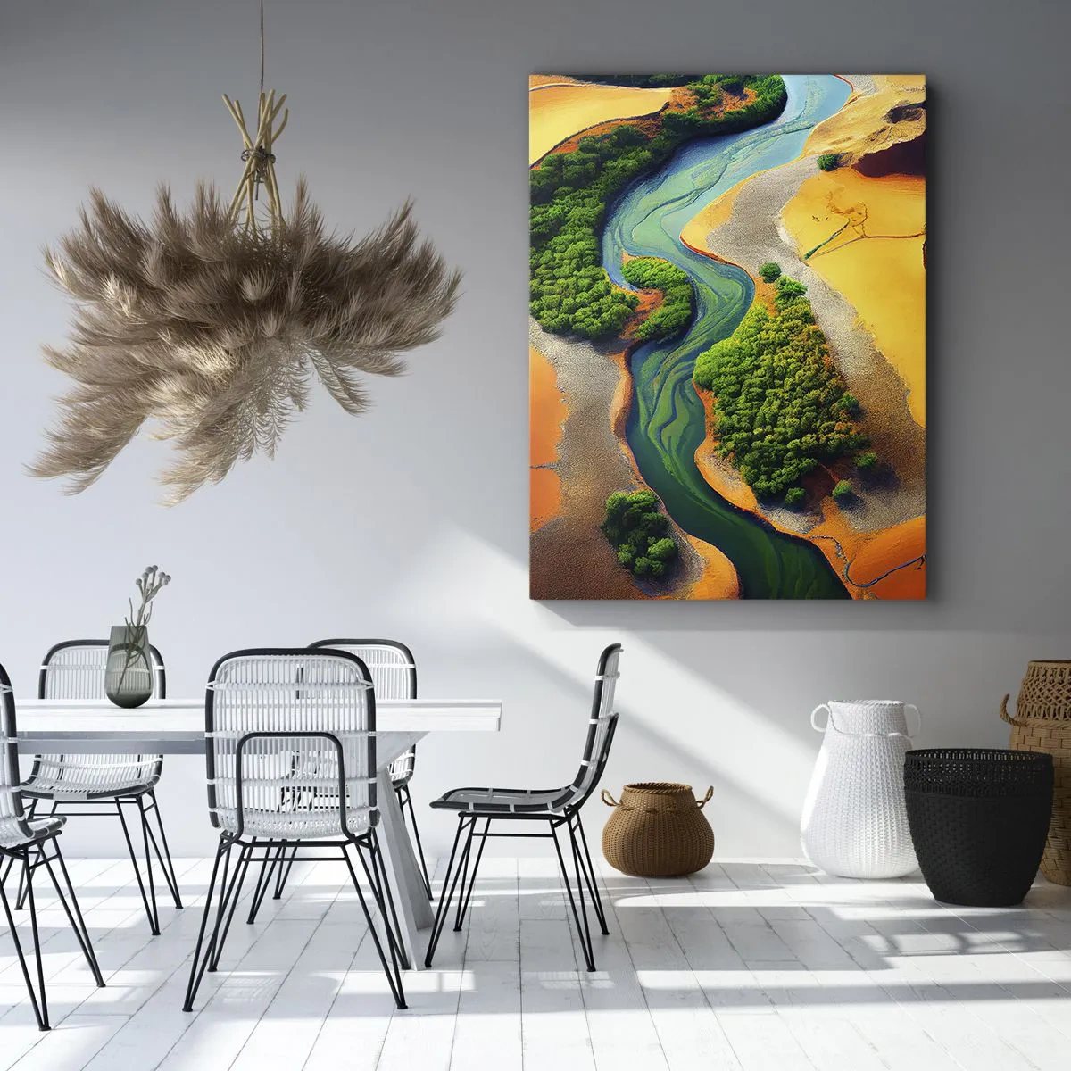 Quadro em tela - Rio que dá vida - 50x70 cm