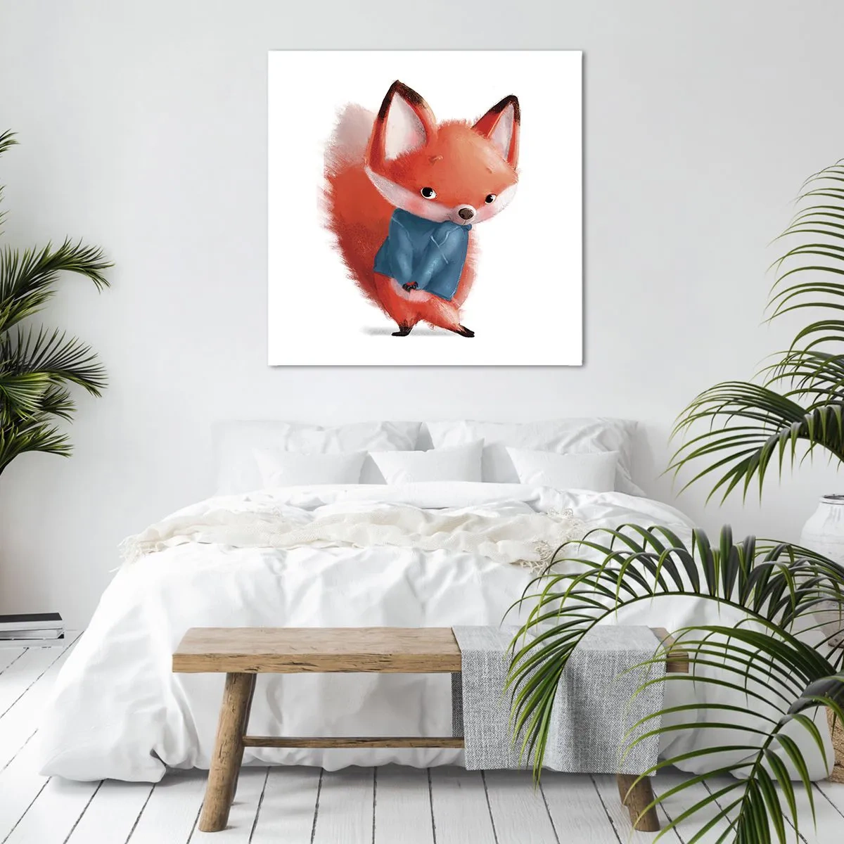 Quadro em tela - Fico bonito nisto? - 30x30 cm