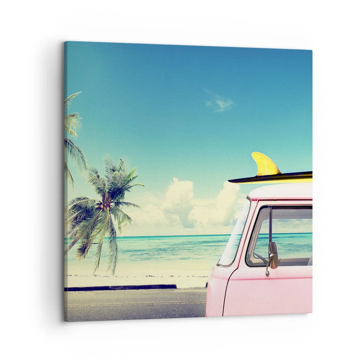 Quadro em tela - Está na hora das férias - 50x50 cm