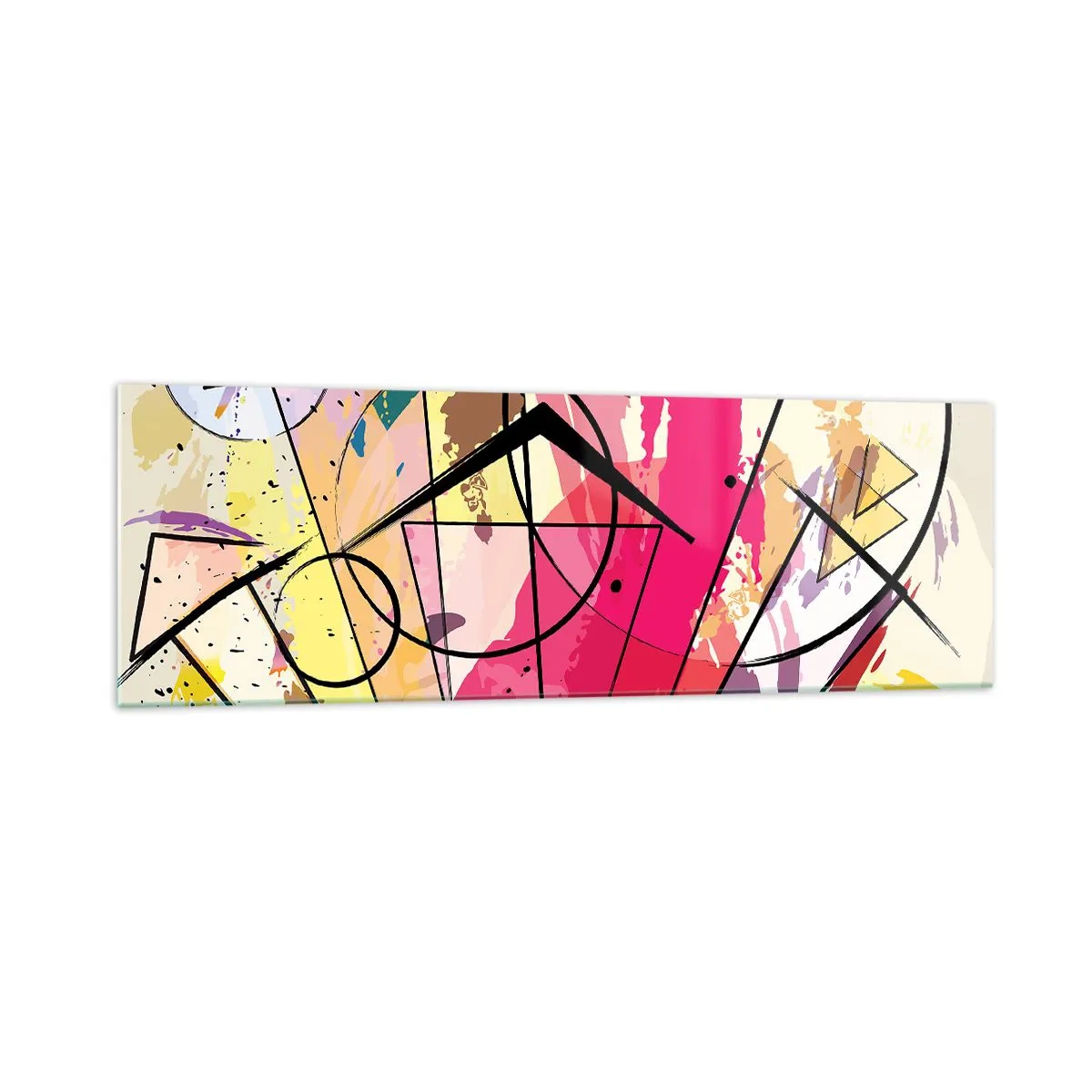Quadro em vidro - Explosão - 160x50 cm