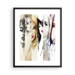 Pôster com moldura preta - Sempre VOCÊ - 40x50 cm