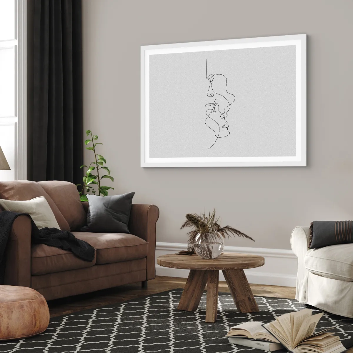 Pôster em moldura branca - O calor dos desejos amargos - 70x50 cm